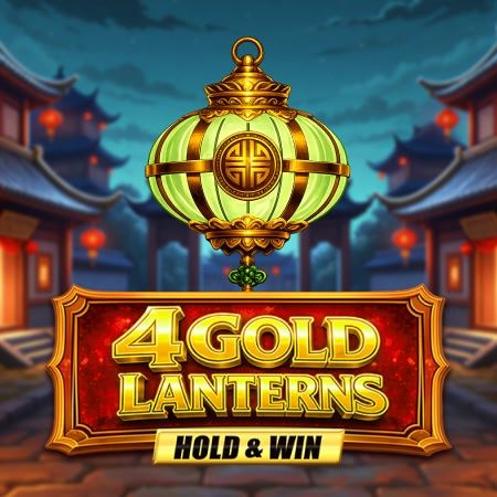 4 Gold Lanterns Hold & Win